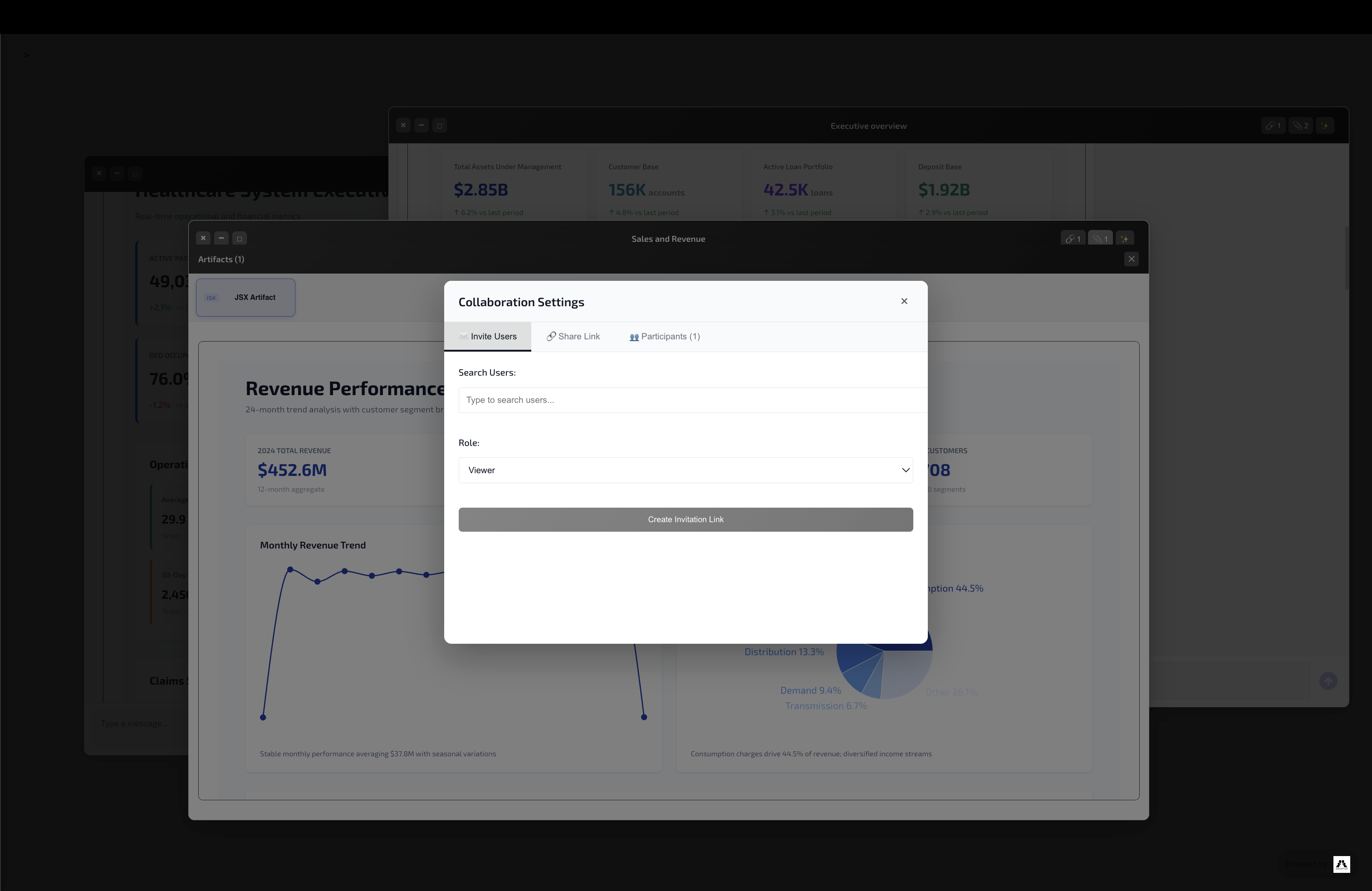 Collaboration Settings - Share and Invite