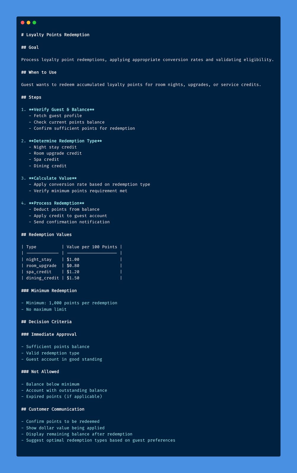 Business Playbook Example - Billing Resolution